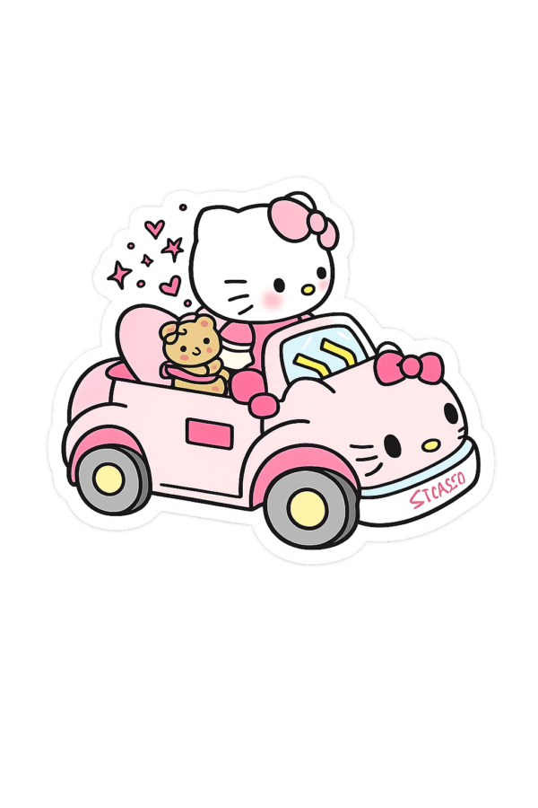 Hello Kitty Pink Car