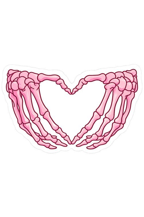 Skeleton Heart Hands