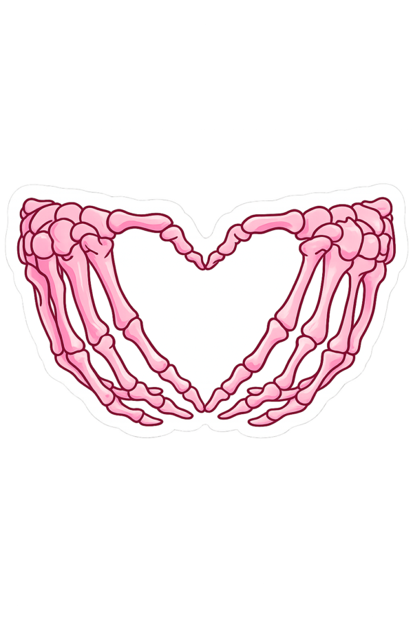 Skeleton Heart Hands